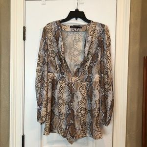Snakeskin Romper